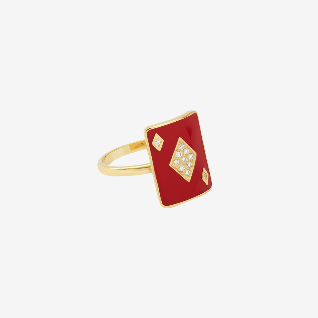 Bague Pinkie Honneur Laque