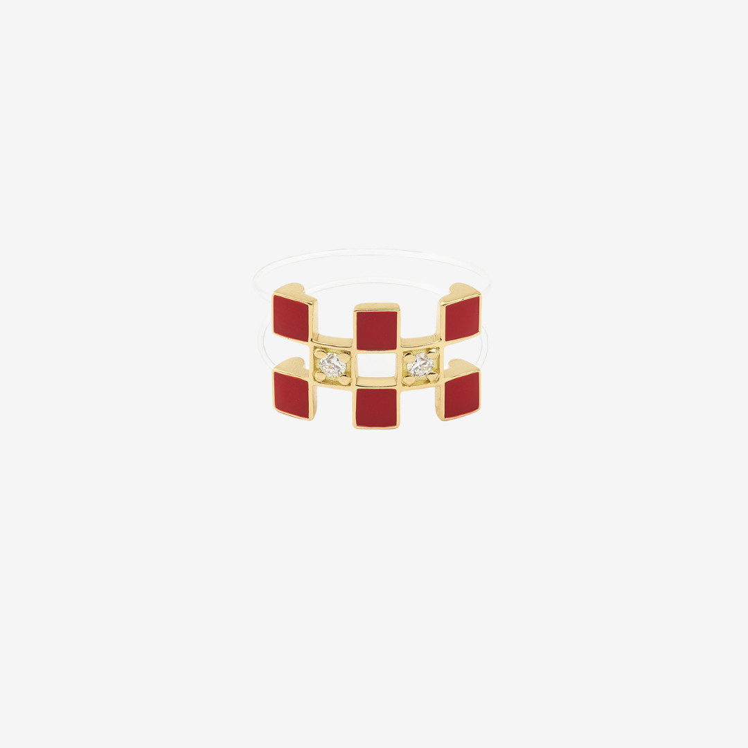 Bague Nylon Illusion Laque