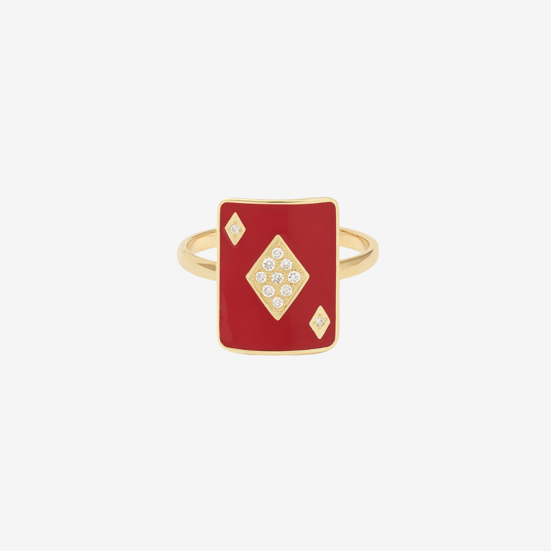 Bague Pinkie Honneur Laque
