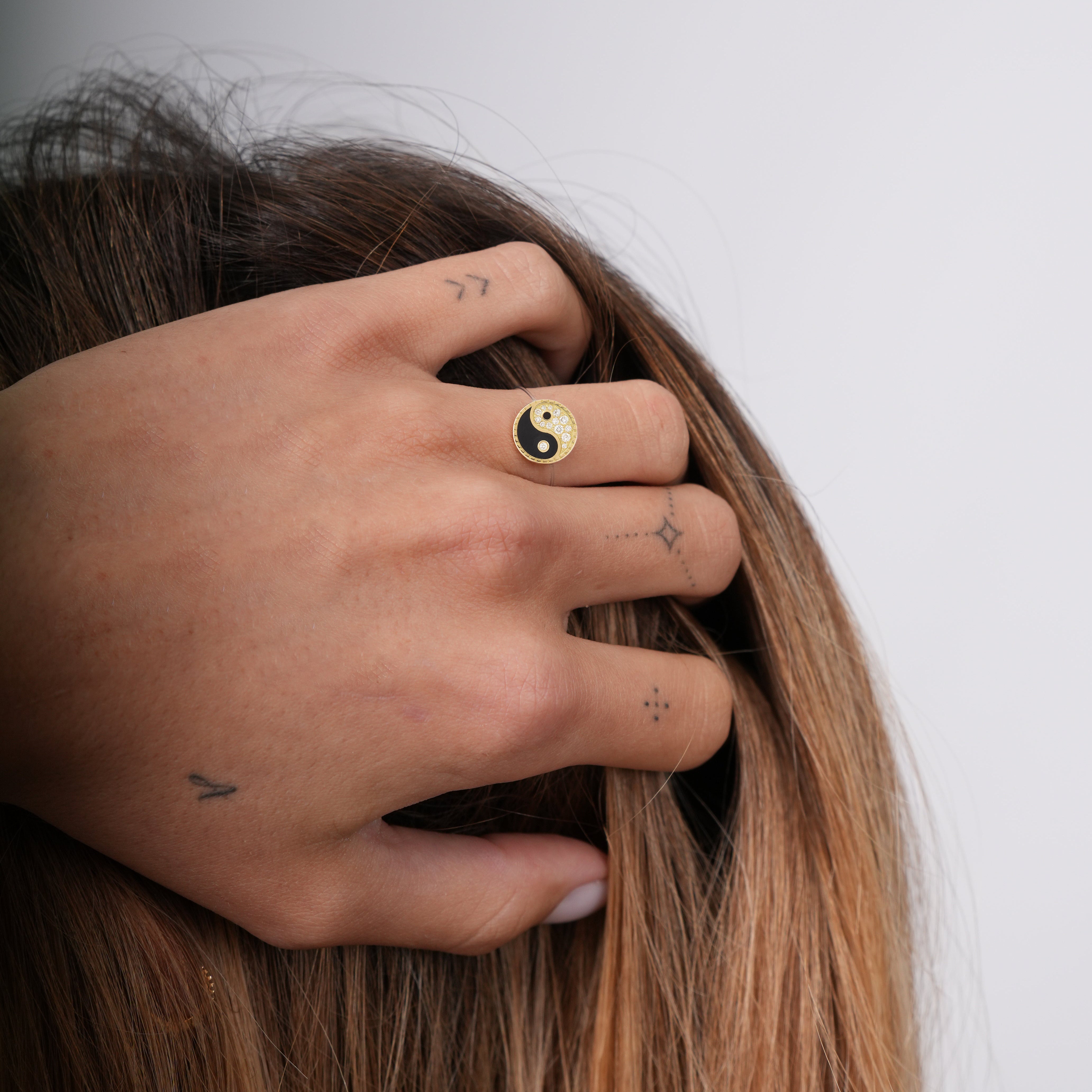Bague Nylon Yin Yang