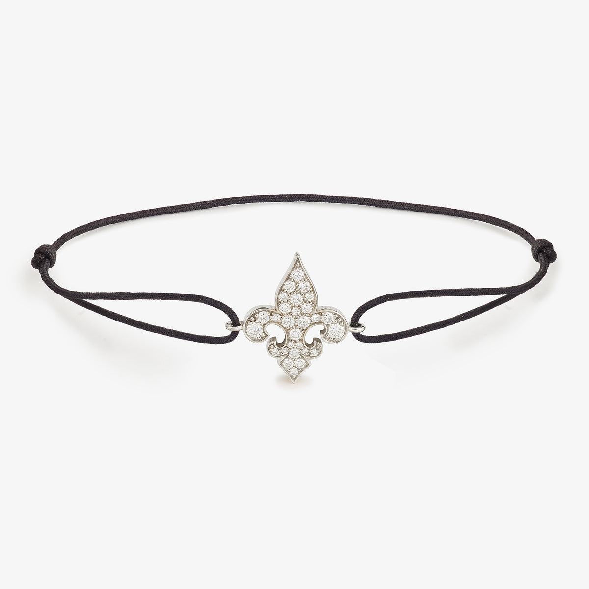 Bracelet Cordon Lys Royal Pavé
