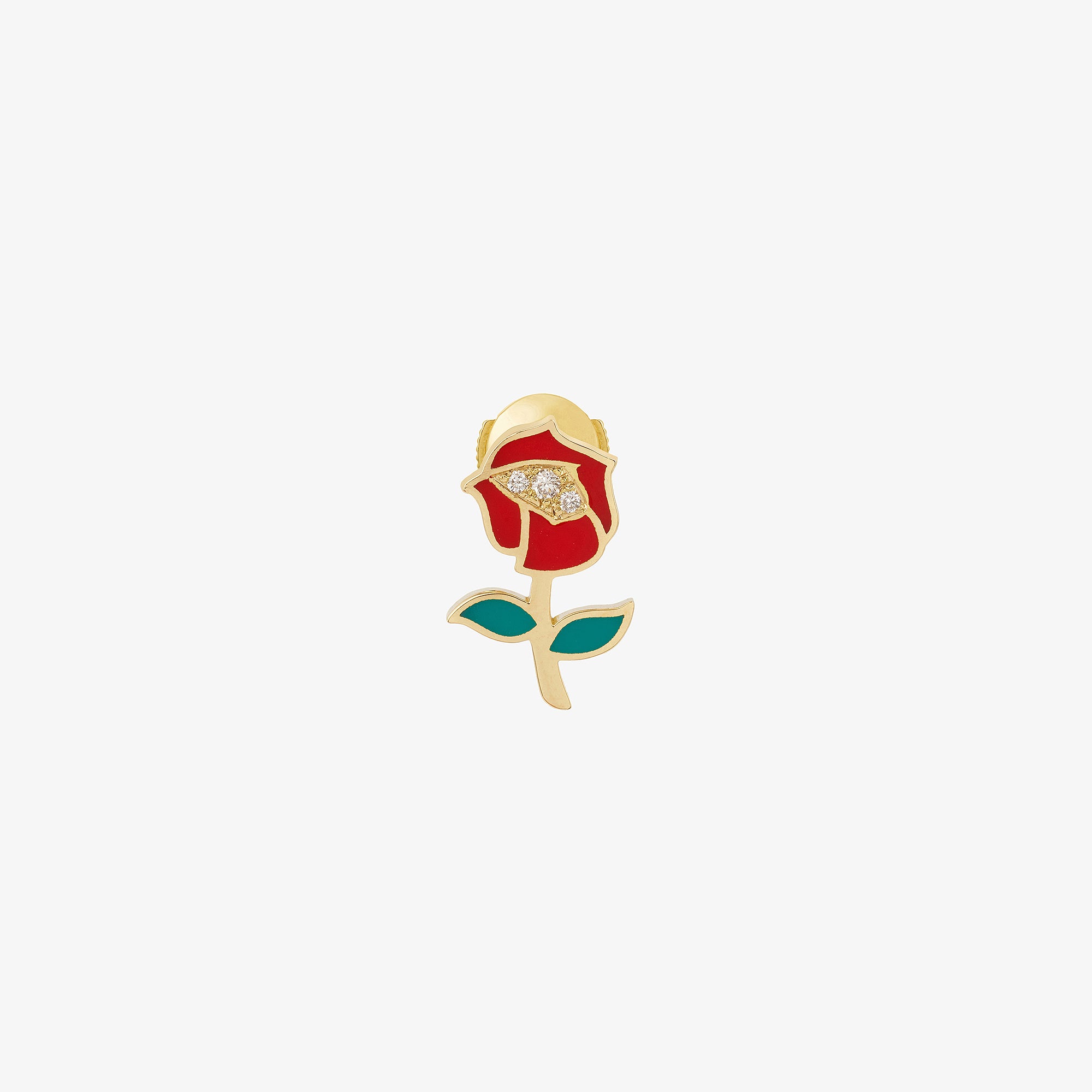 Rose Antique mono earring
