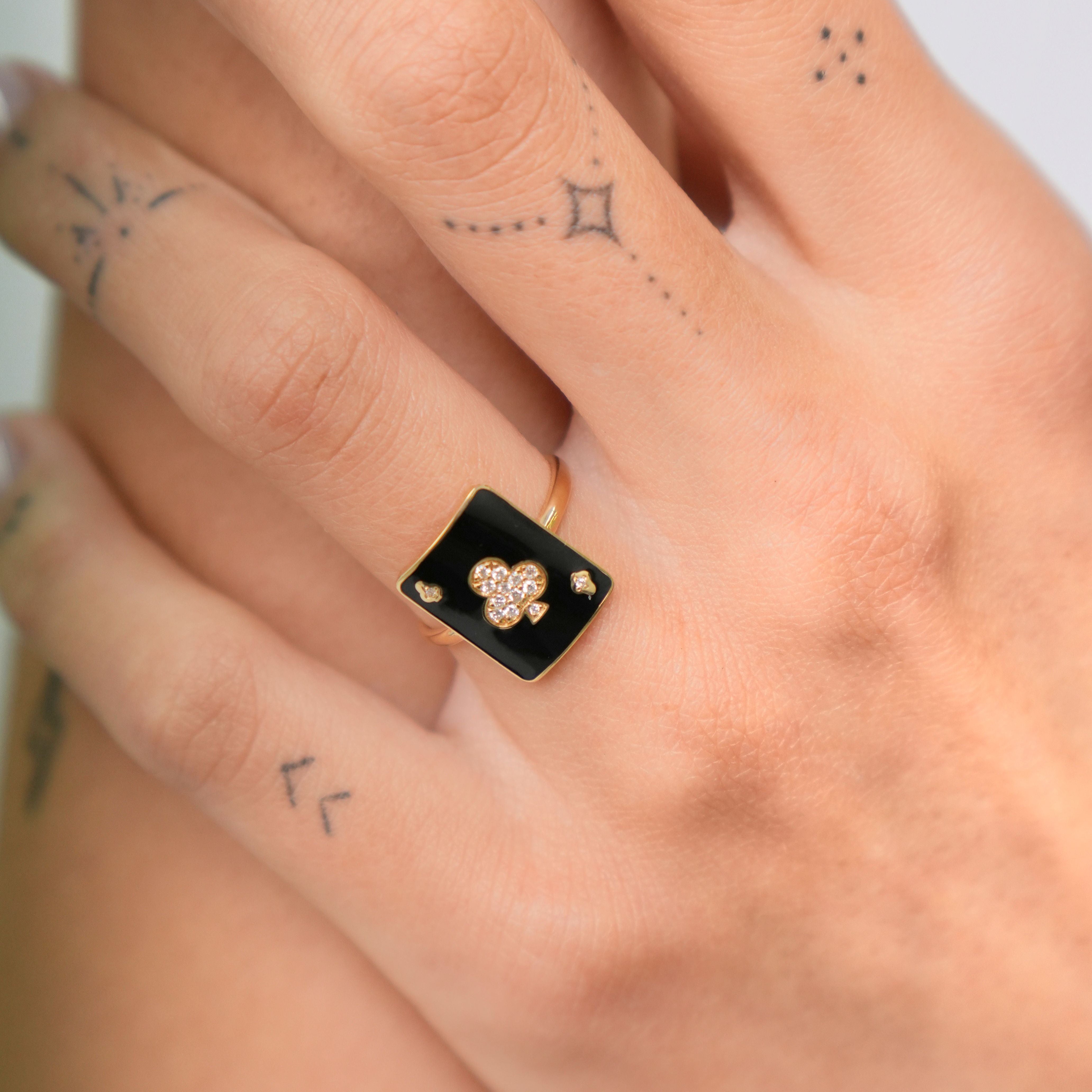 Bague Pinkie Harmonie Laque