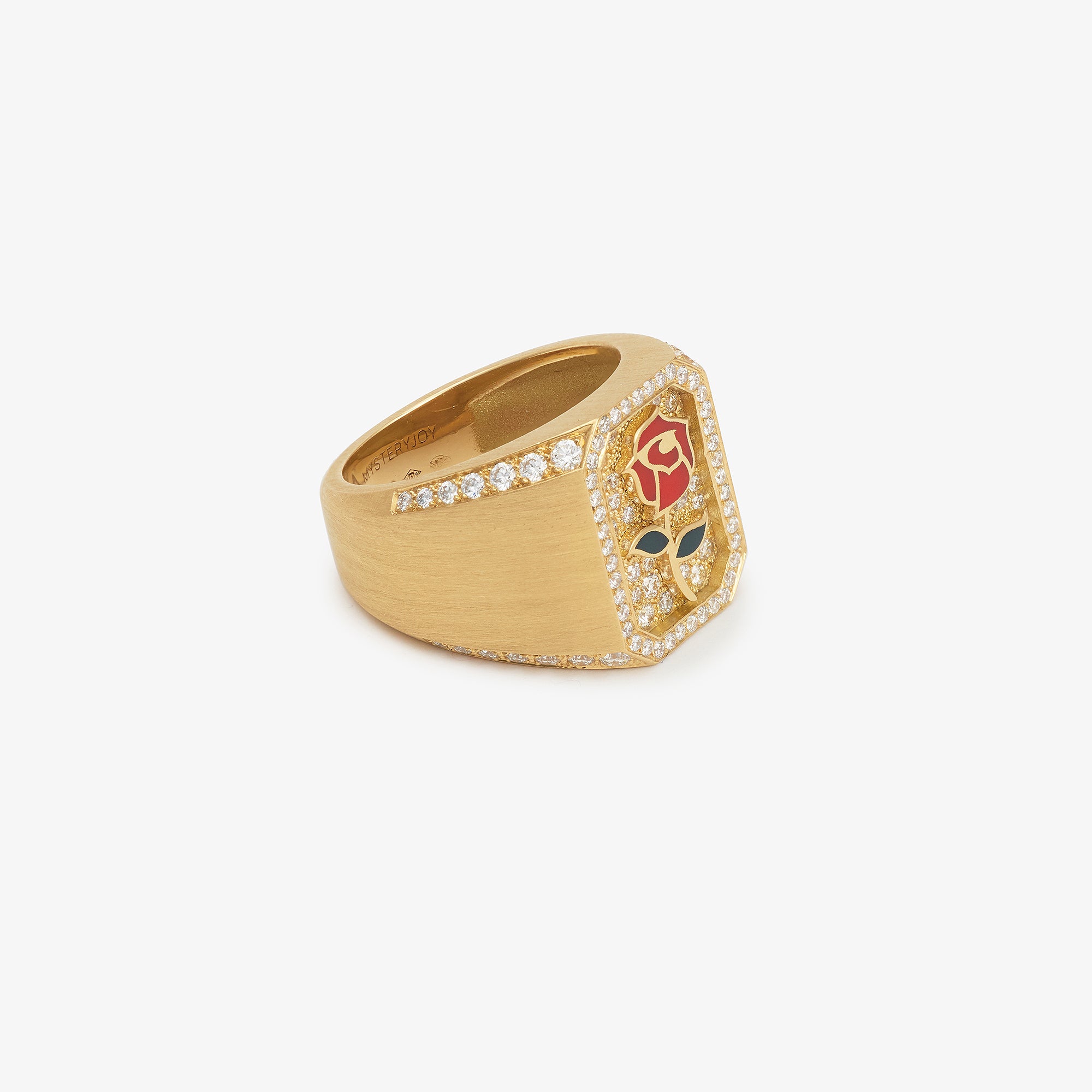 Bague Rose côté