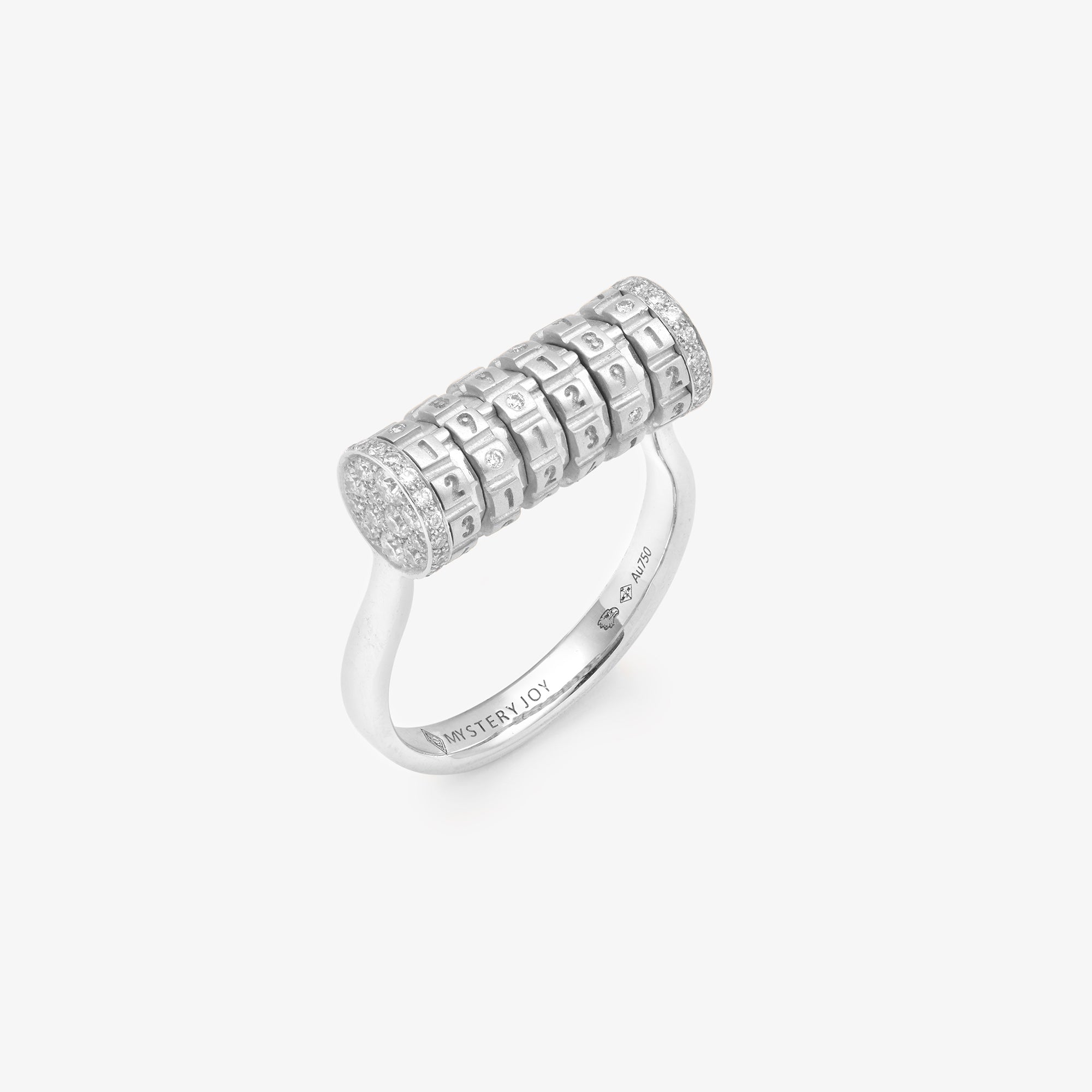 Bague Secret or gris