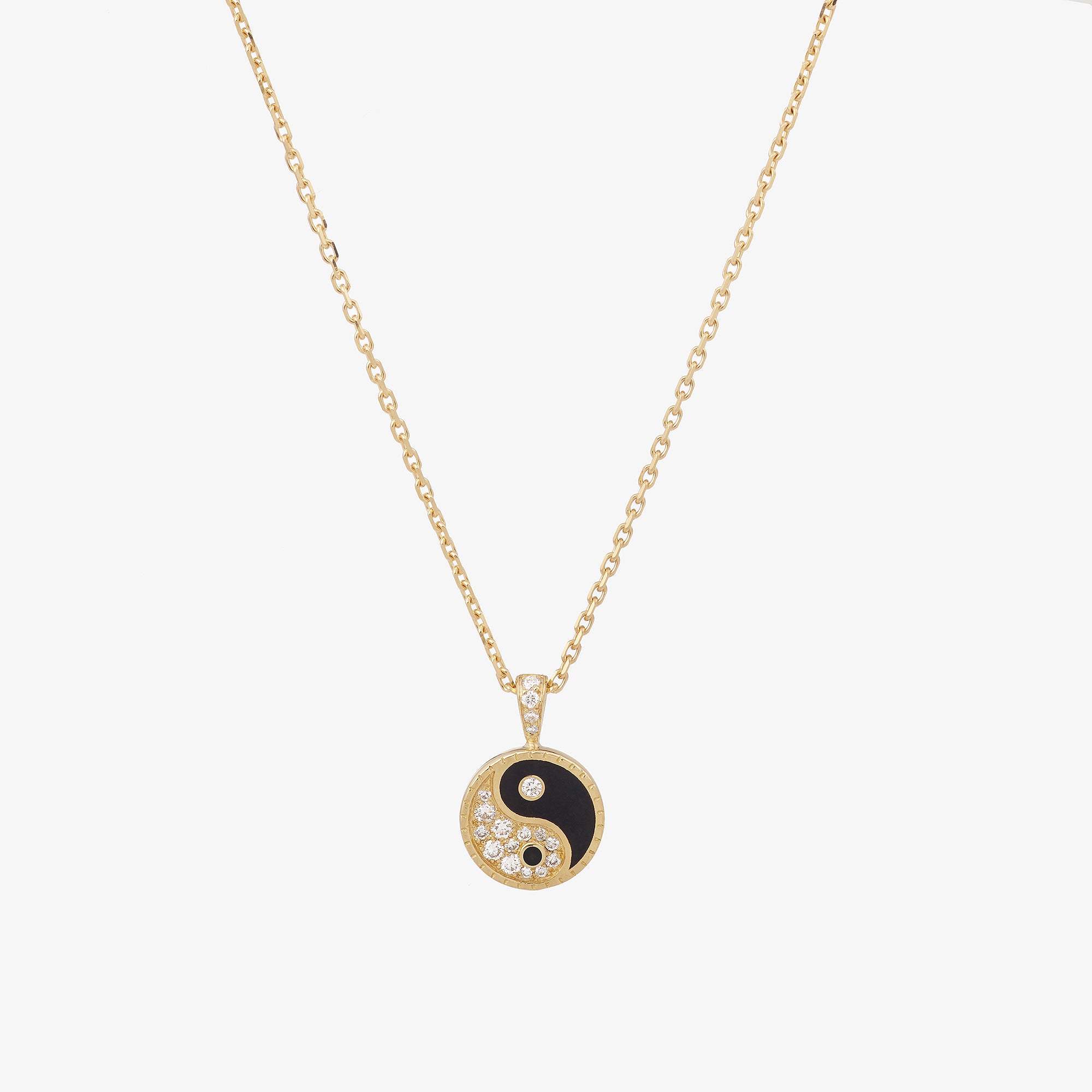 Collier yin Yang petit modèle vue face