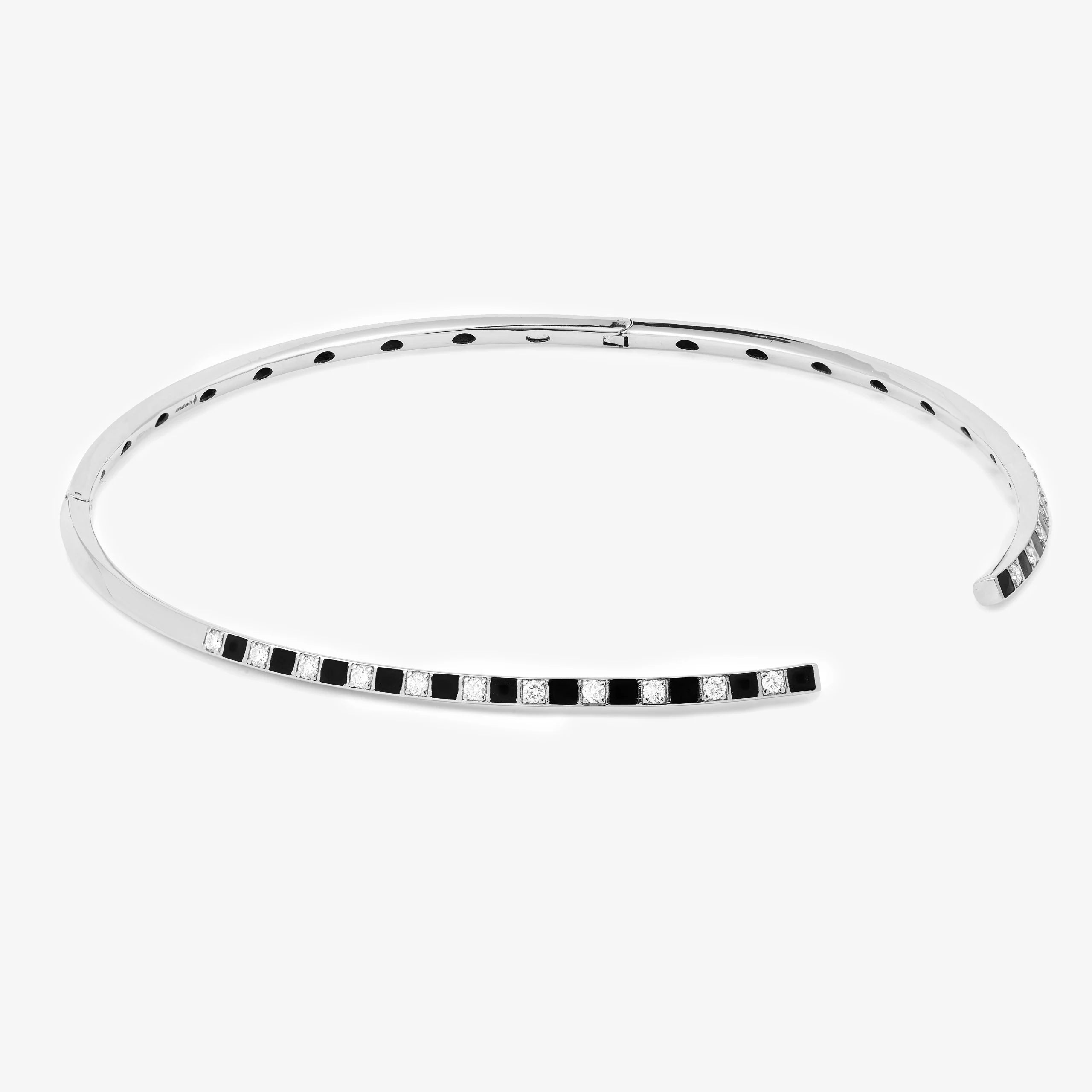 Collier choker Illusion vue côté