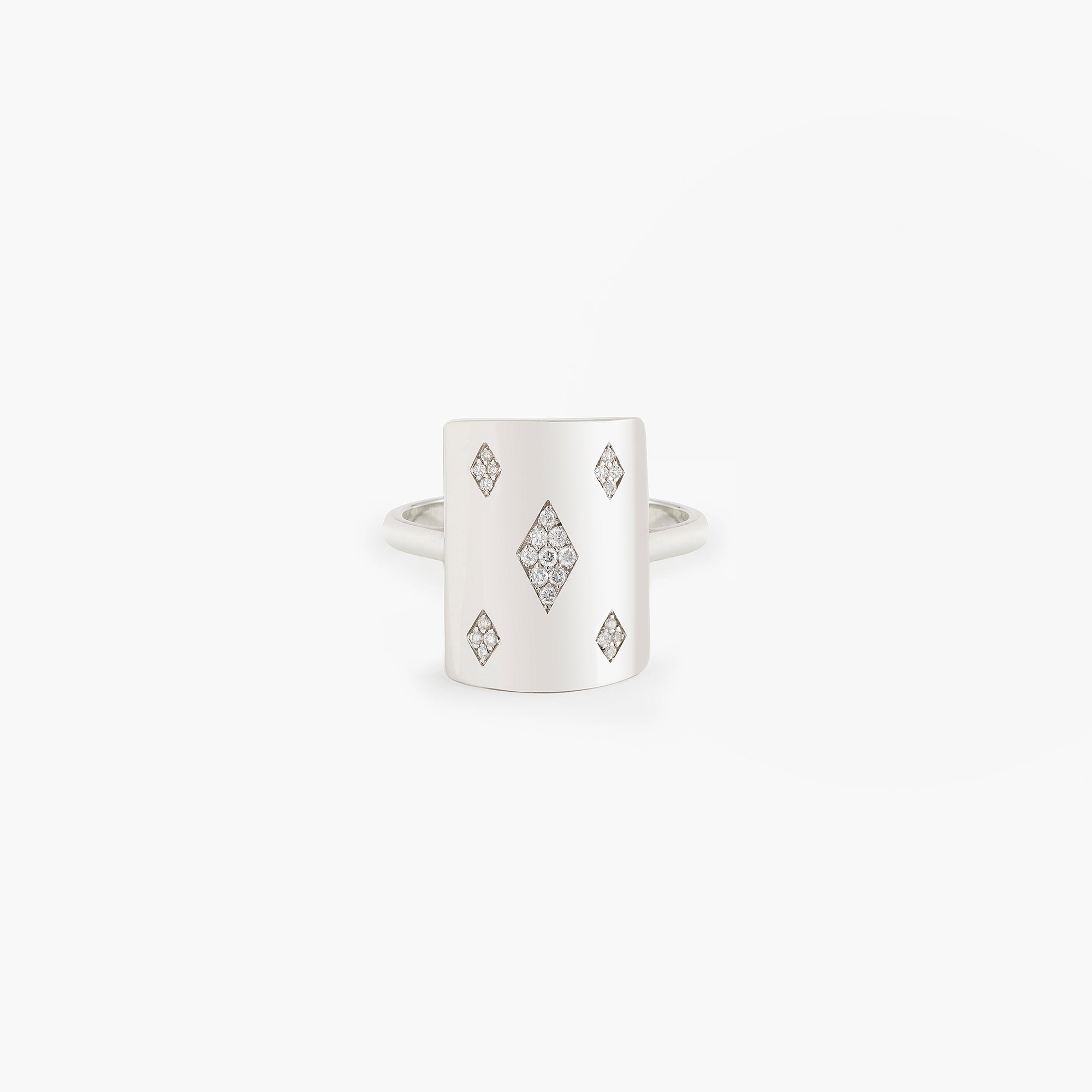 bague carreaux diamant or blanc face web