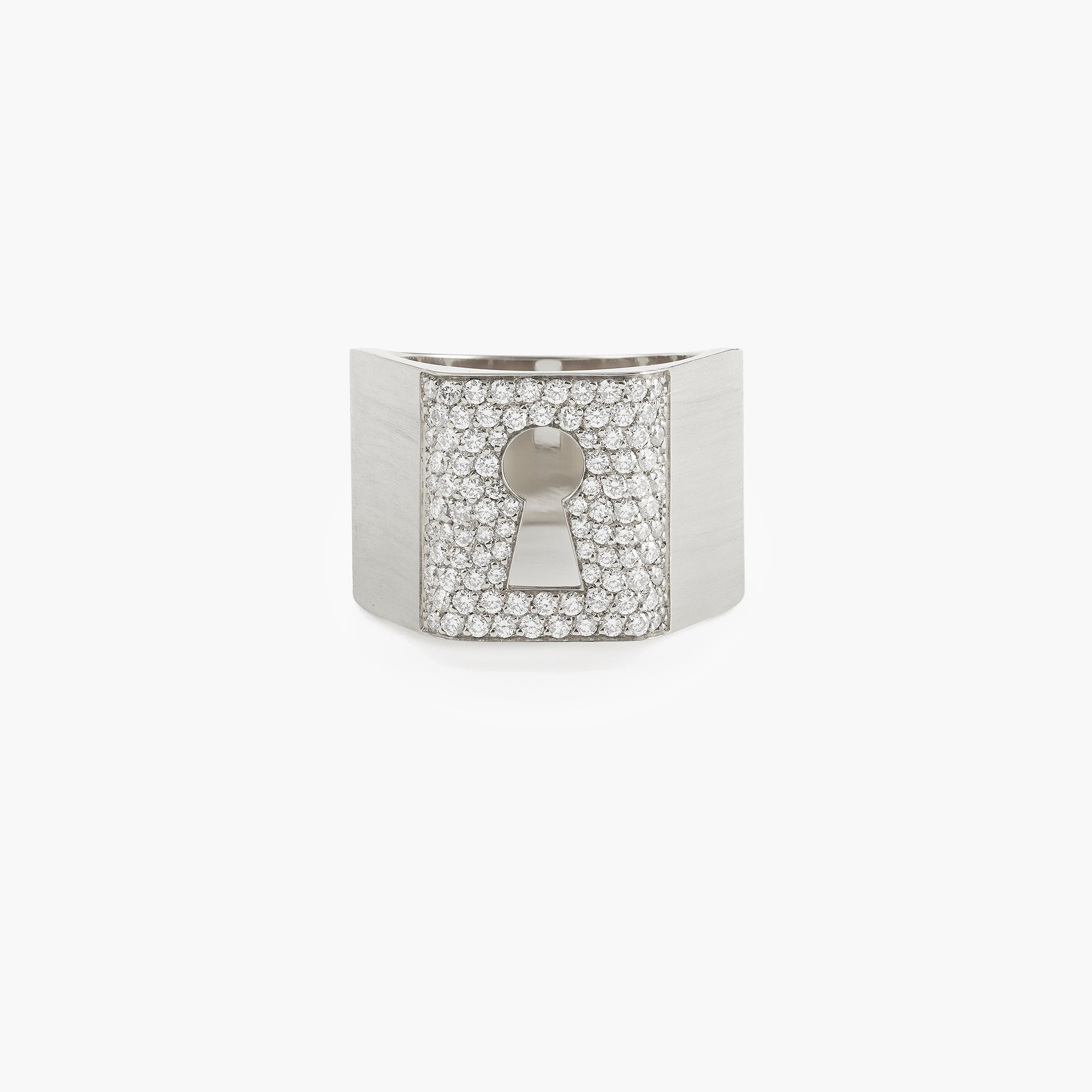 bague lock face or blanc web