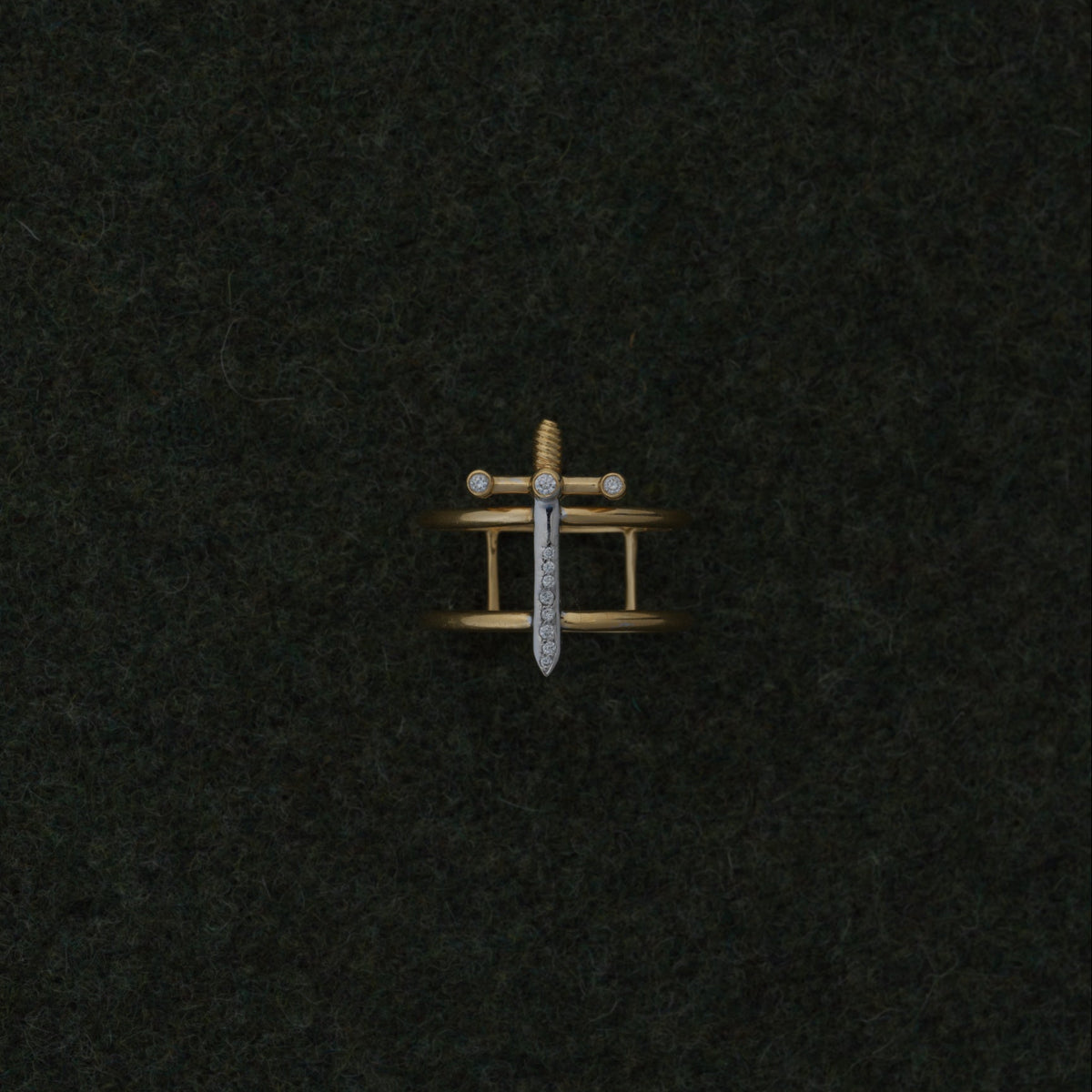 Double Band Excalibur Ring