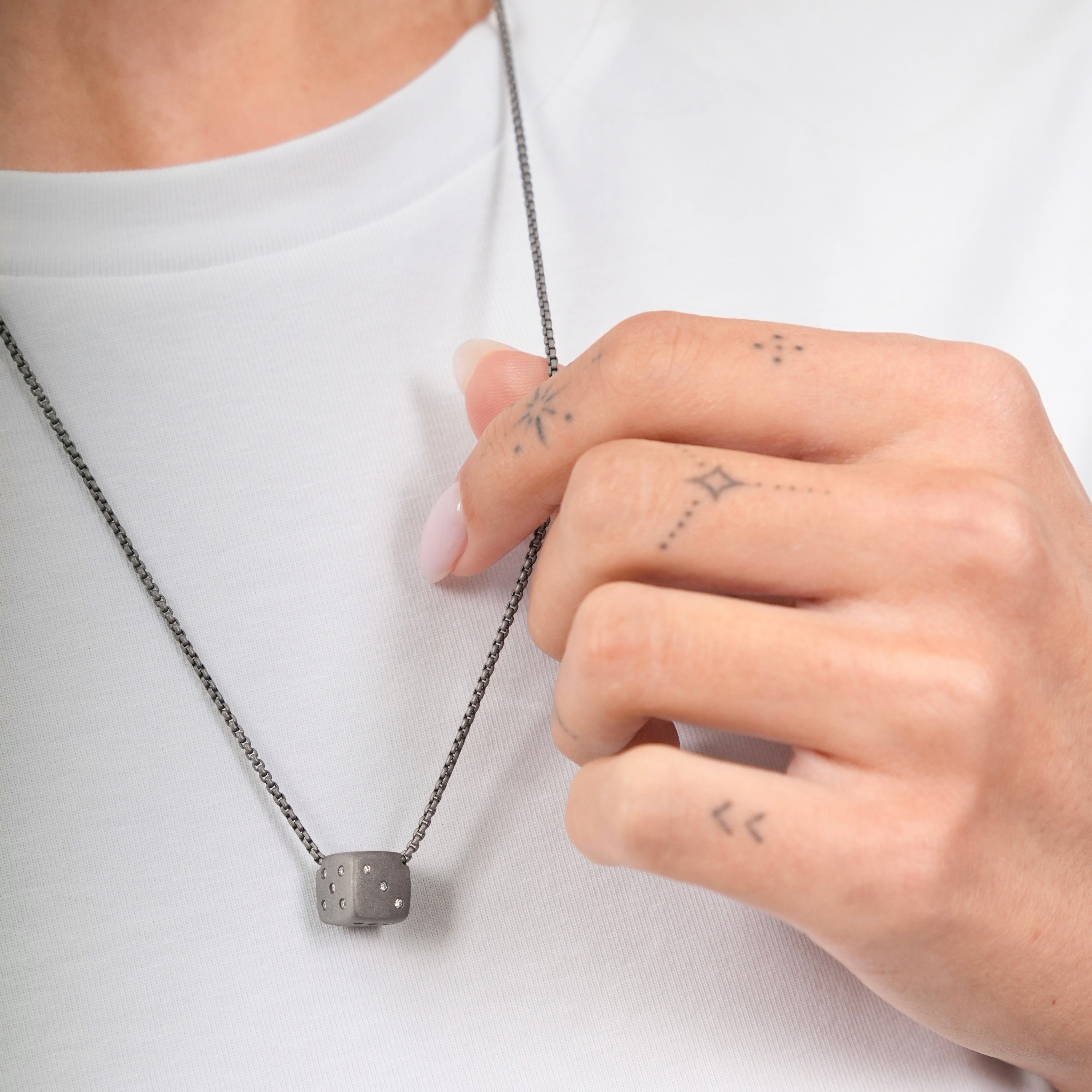 Collier Mini Hasard diamants