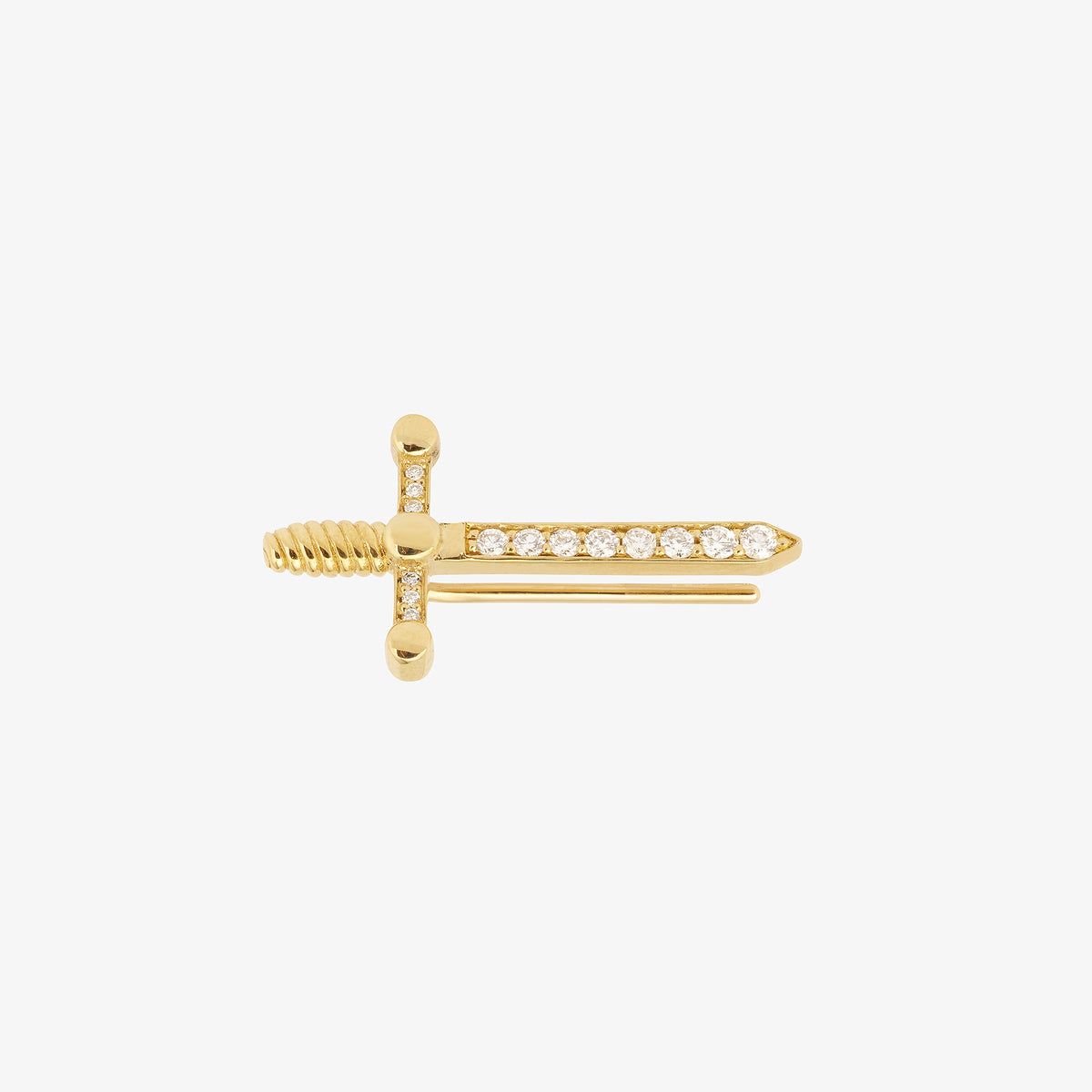 Paved Excalibur Stud Earring