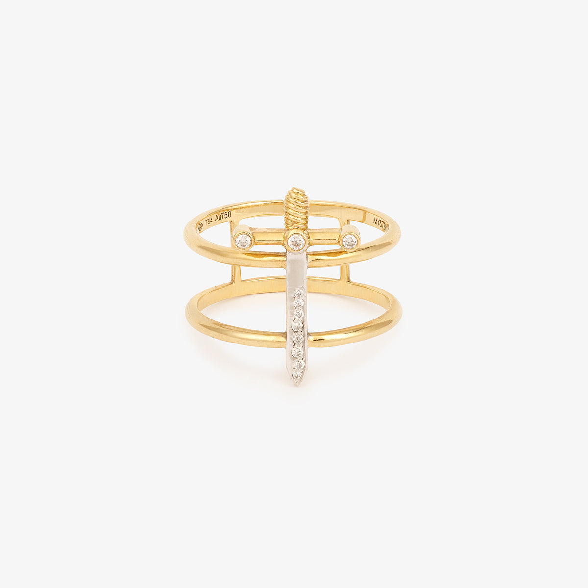 Double Band Excalibur Ring
