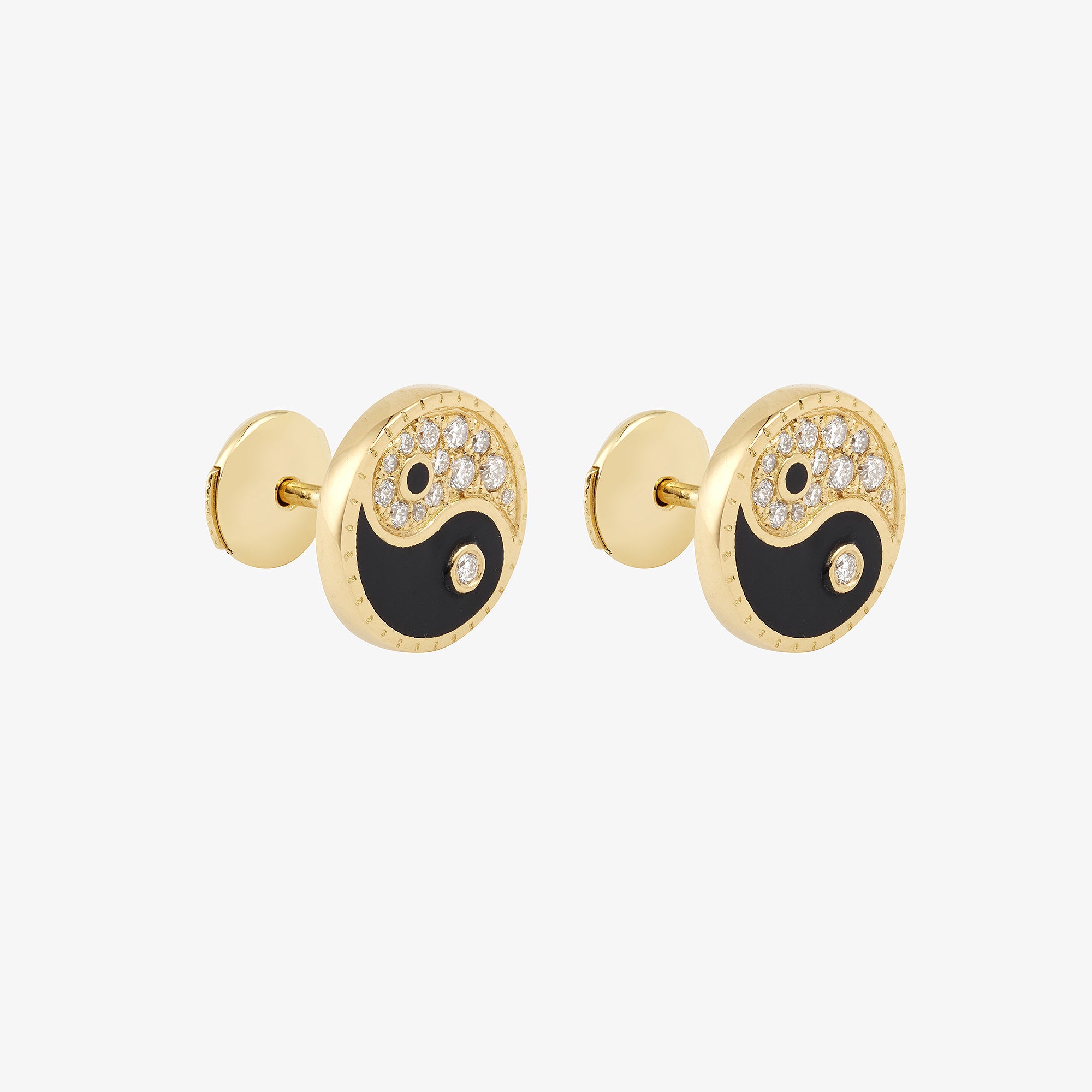 Mono Boucle d'Oreille Yin Yang