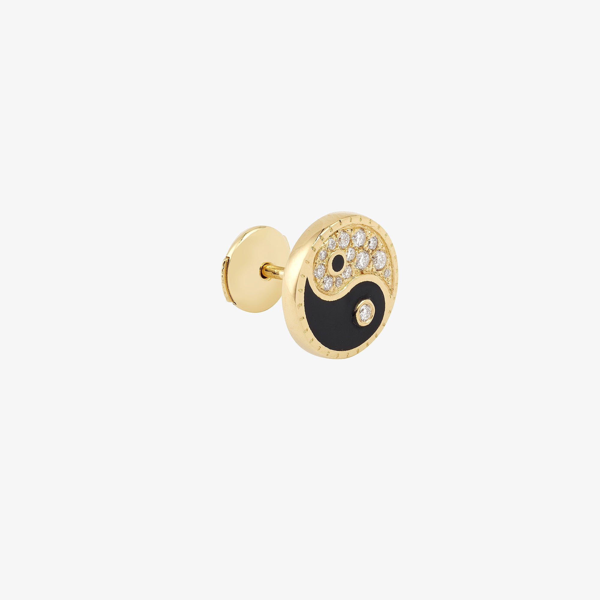 Mono Boucle d'Oreille Yin Yang