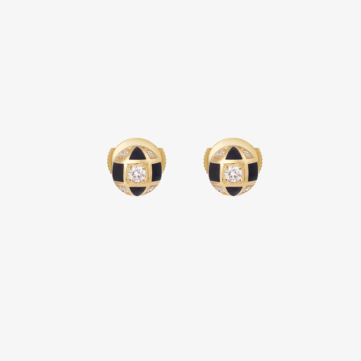 Boucles D'oreilles Puces En Or 18K (750) - Diamants Naturels 0.30 Carat - Neuf Avec étiquettes